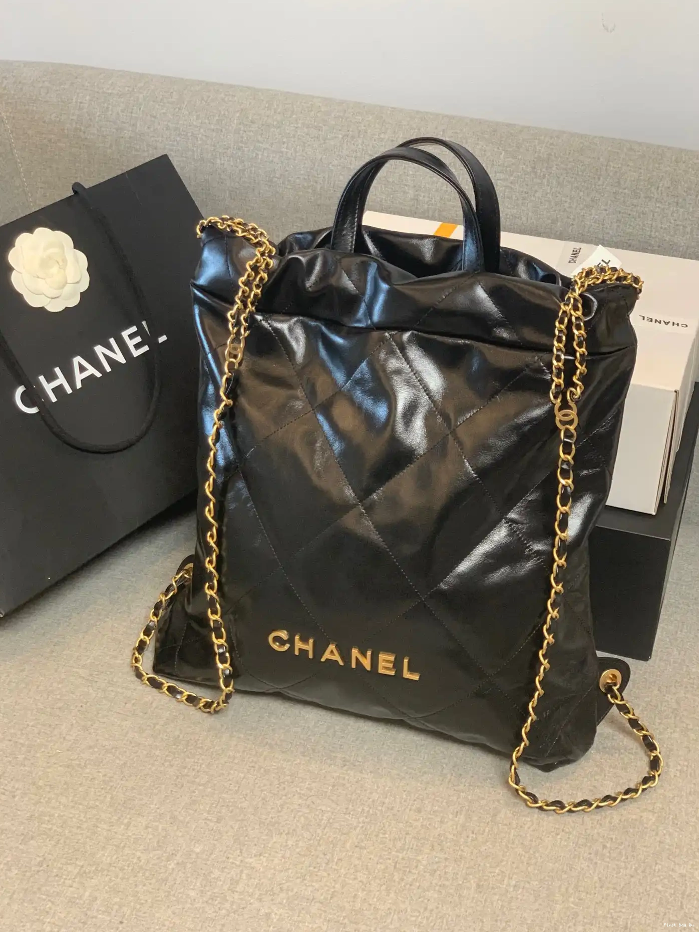 First Bag Ru CHANEL LARGE BACKPACK 22 0503